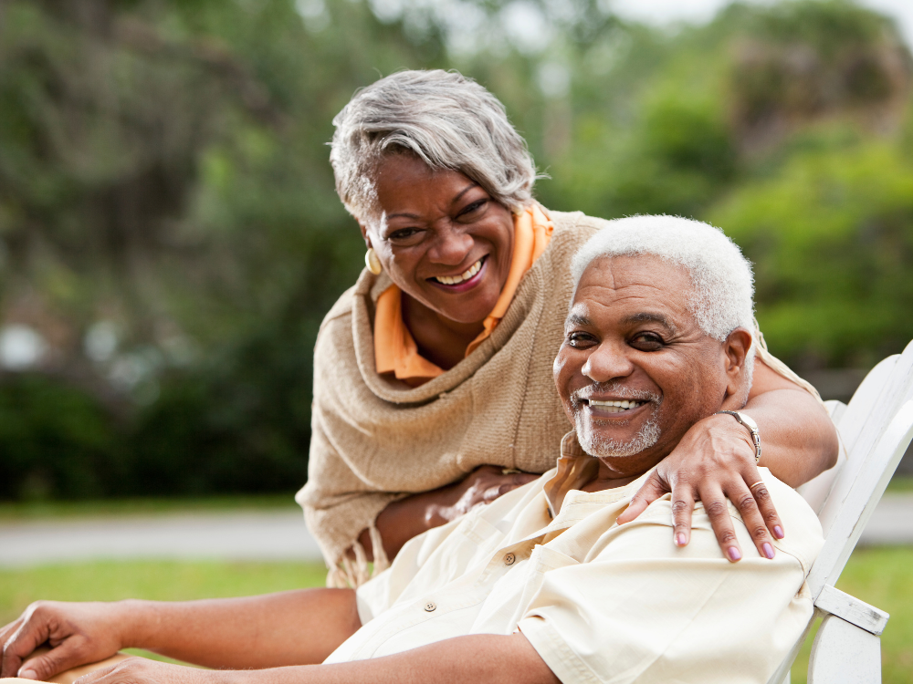 elderly couple and catheter user